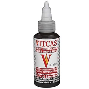 VITCAS Heat Resistant Black Rope Sealant – Easy Application – Securing Thermal Rope – Ceramic Fiber Seal – Easily sets…