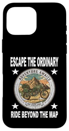 ESCAPE THE ORDINARY RIDE BEYOND MAP ���[�^�[�T�C�N���A�h�x���`���[�B �X�}�z�P�[�X iPhone 16 Pro Max �p