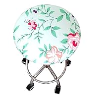 Pzuqiu Koe Huid Print Ronde Kruk Zitplaats Hoes Set van 2 Pakket Duurzame Bar Kruk Kussen Overtrek Zachte Stoel Hoes voor Thuis Bar en Woonkamer Novelty Decoratie