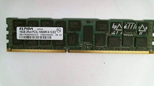 Elpida EBJ17RG4EFWD-DJ-F 16GB �T�[�o�[ DIMM DDR3 PC10600(1333) REG ECC 1.35v 2RX4 240P 2048MX72 1GX4 C