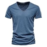 Diseño holgado y corta manga con cuello en V para máxima comodidad en movimientos cotidianos