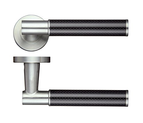 Eros Lever Screw on Rose (Sprung) in Stainless Steel ZPS130SS