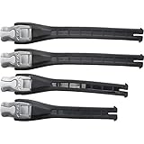 Die Aluminiumschnallen mit positiver Verriegelung sorgen dafür, dass Ihre Schnallen fest bleiben, aber sie sind leicht zu schließen und leicht zu öffnen