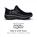 Skechers Women's Easy Going-Modern Hour-Hands Free Slip-Ins Ankle Boot, Black, 9