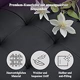 GRAVFORCE Sofa 2 Sitzer Couch mit 2 Ladefunktion und 2 Becherhalter 2er Sofa Klein Kunstleder für Wohnzimmer, Jugendzimmer, Büro, Wohnung, Schlafzimmer, Schwarz
