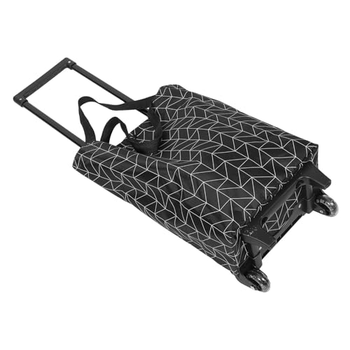 NOLITOY Carro de Utilidad Plegable Ruedas y Mango Retráctil, Bolsa de Oxford Resistente para Compras y Transporte Diario en Hogar