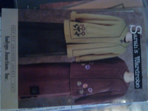 Uncut & Oop"Sarah's Wardrobe" Easy Fit Unlined Jacket (Sizes: S - Xxl) With Optional Detail Sewing Pattern Ij677-Indygo Junction, Inc. By Sarah Sporrer #TOP30