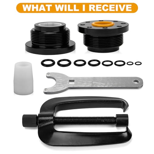 Image of Hydraulic Steering Cylinder Seal Kit - PSLER Front Mount Hydraulic Steering Support Bracket Puller for HC5340 HC5341 HC5343 HC5344 HC5346