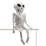 Edorco 4 Inflables de Esqueleto al Aire Libre - Globo de Esqueleto de película de Aluminio para decoración de Exteriores,Suministros de Fiesta de decoración de Esqueleto de Halloween
