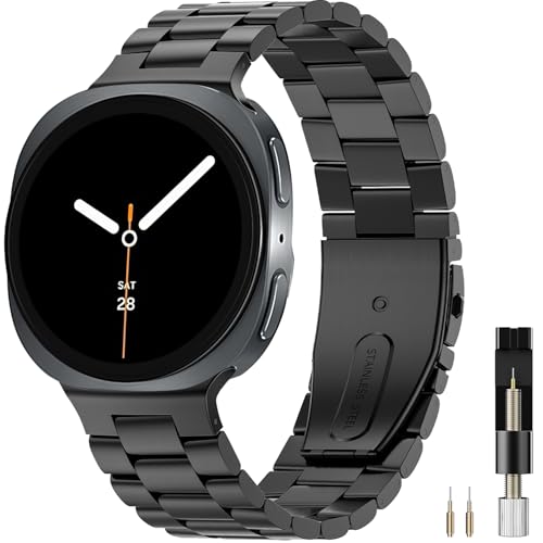 Bracelet en acier inoxydable pour Samsung Galaxy Watch 8 40mm 44mm et Classic 46mm de Miimall