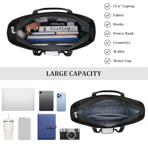 Maletín para Laptop Mosiso 15-16 pulgadas con Porta Vasos Negro miniatura 6