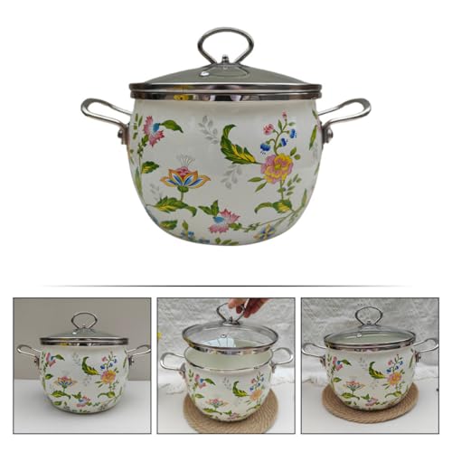 Marmite en émail robuste supérieure casserole multifonctionnelle durable - 4