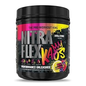 GAT SPORT Nitraflex KAOS Berry Lemonade Pre-Workout Powder,