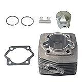 Wenyu Cylinder Bore Gasket Piston Kit Fit 80cc 2-Stroke Motorised Bicycle increase airflow