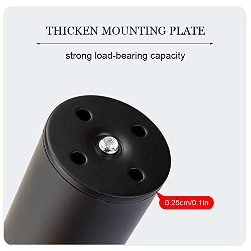 Patas de metal para muebles ajustables con tornillos de montaje 7
