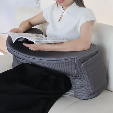 Large Memory Foam Reading Pillow with Arms Cover