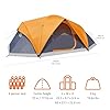 Amazon Basics 8-Person Camping Tent, 3-Season, Orange/Grey #4