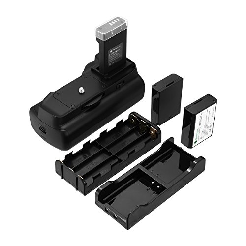 Powerextra Vertical Battery Grip + 2 × High Capacity 1600mAh LP-E10 Batteries +