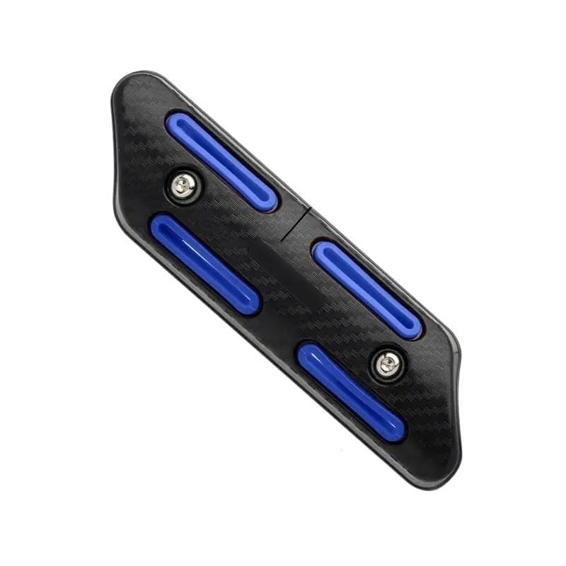 Bouclier thermique moto universel en métal noir pour tube d'échappement