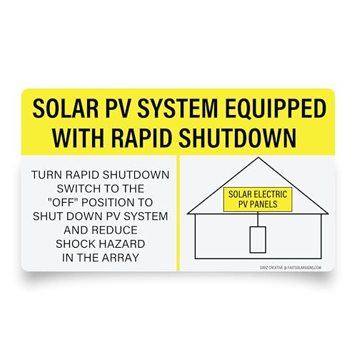 Photovoltaic Solar System Installer Label Kit | 48 Pack | 2020 | 2017 Code | Electrical Panel Safety | PV Warning Set | Caution Solar Circuit - Thumbnail 7