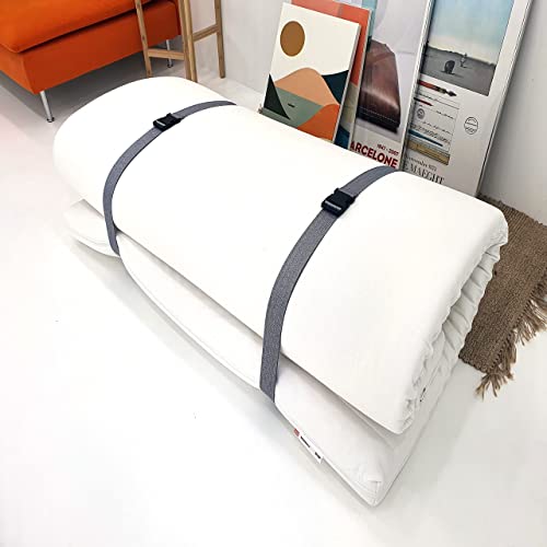 One K 2Pcs Topper/Memory Foam Mattress Packing Straps For Moving Or Storage (60" X 2", Dark Grey) #TOP1