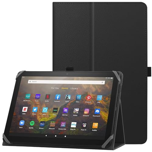 HoYiXi Funda Universal para 9-10,1 Pulgadas Tablet Fire HD 10 2021/2023 y Fire HD 10 Plus 2021/2023 con Soporte y Correa de...