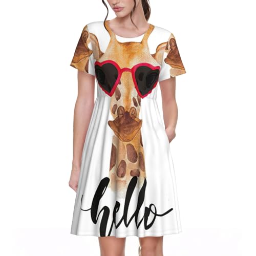 Robe à manches courtes pour femme douce et fluide pour se sentir belle et libre tout l'été