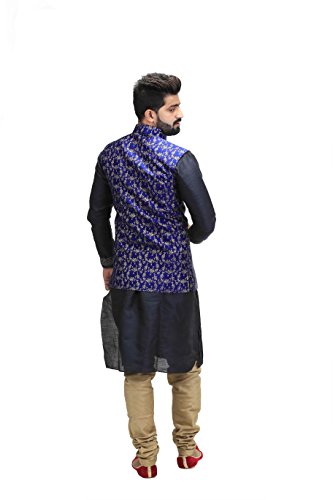 Image of Veera Paridhaan Men's Poly Cotton Jute Nehru Jacket