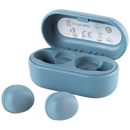 Yamaha TW-E3A Bluetooth-Kopfhörer – Kabellose In-Ear-Kopfhörer in blau – 6 Stunden Wiedergabezeit mit einer Ladung – Wasserdicht (IPX5 Zertifizierung) – Inkl. Ladecase