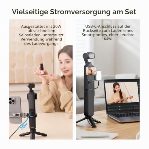 SMALLRIG 5000 mAh Akkugriff für DJI Osmo Pocket 4 Pro / 4/3-5705 – Ansicht 6
