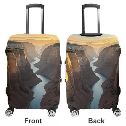 Canyon at Sunset Luggage Cover, Elastic Luggage Protector Fits 19-32in Suitcases, Washable & Anti-Scratch Suitcase Cover for Men Women S3