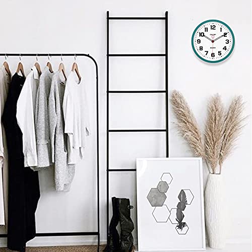 image for SHARP Matte Teal Wall Clock 12