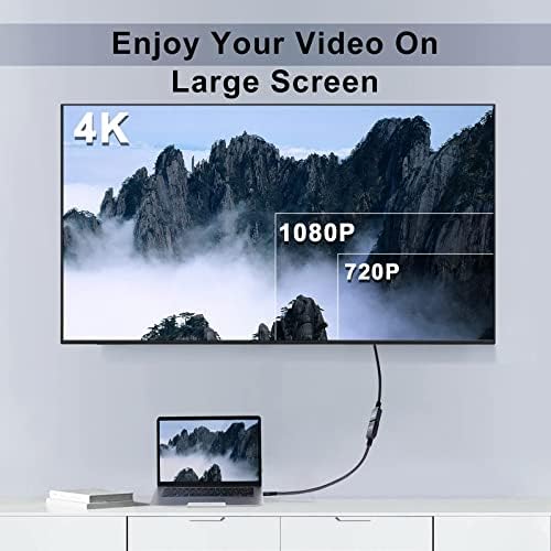 Twozoh HDMI Extension Cable 1FT, Male to Female Cord, HDMI 2.0 Cable Adapter Support 4K@60Hz 3D HDR - 5