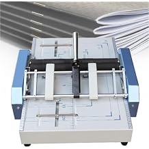 NYMFEA Paper Folding Machine, Electric Stapler, Booklet Making Machine A3 Paper Bookbinding and Folding Booklet Stapling for Printing Factories and Schools