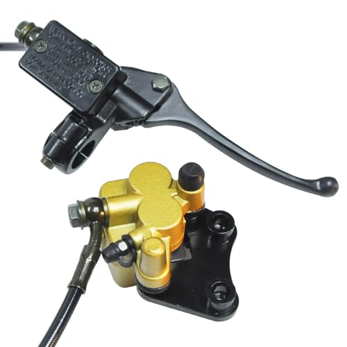 HOLATO Front Hydraulic Disc Brake Master Cylinder Caliper Assembly with Pads for 50cc 70cc 90cc 110cc 125cc SSR125 SSR110 TAOTAO DB10 DB14 Apollo Dirt Pit Bike ATV Parts Heavy duty by HOLATO - Image 7