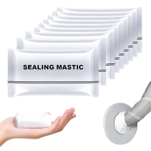 Waterproof Sealant Mastic, 2025 Upgrade Waterproof Repair Sealing Clay, Cement Crack Filler,Quick Mending Mud for Drain Connection, Wall Hole, Air Conditioning Hole (9)