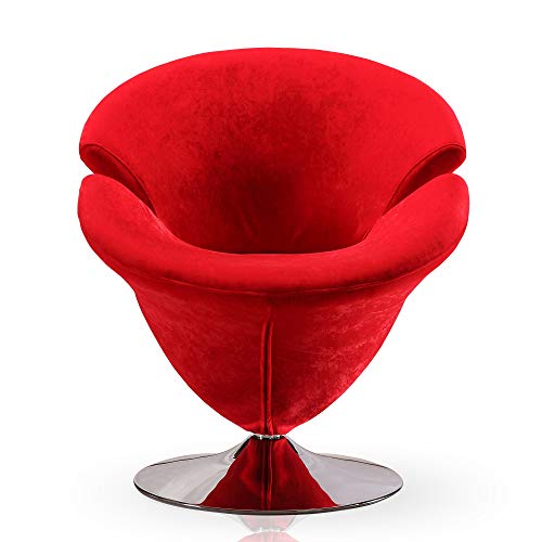 Sillón Plegable Terciopelo Rojo miniatura 6