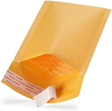 Shiplies Padded Envelopes Cushioned Poly Bubble Mailers with Peel-N-Seal (50 Pack, 4 x 7 Inches)