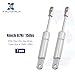 X AUTOHAUX 2 Pcs 4 Inch 15Ibs/67N Silver Tone Lift Supports Struts Shocks Gas Spring Universal for RV Car Truck Boat Window Cabinet Door Cover Lids