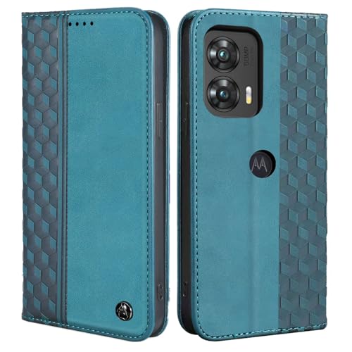 Image of Wallet Case for Motorola Moto G Stylus 5G 2024 6.7 inch - PU Leather Flip Cover with Card Holder Slots, Strong Magnetic Folio Phone Case, Green