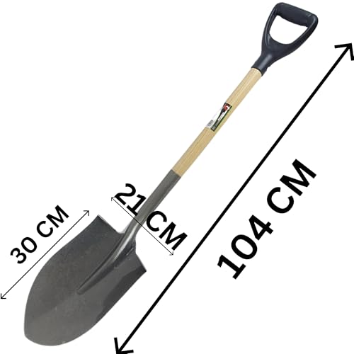 Easy Shopping® Wood Handel Round Pointed Digging Shovel - Image 4