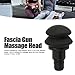 18mm Muscle Massage Gun Head, Replaceable Massager Gun Attachment for Head Legs, Silicone Gas Cushion Fascia Massager Recovery and Muscle Sore Pain Relief