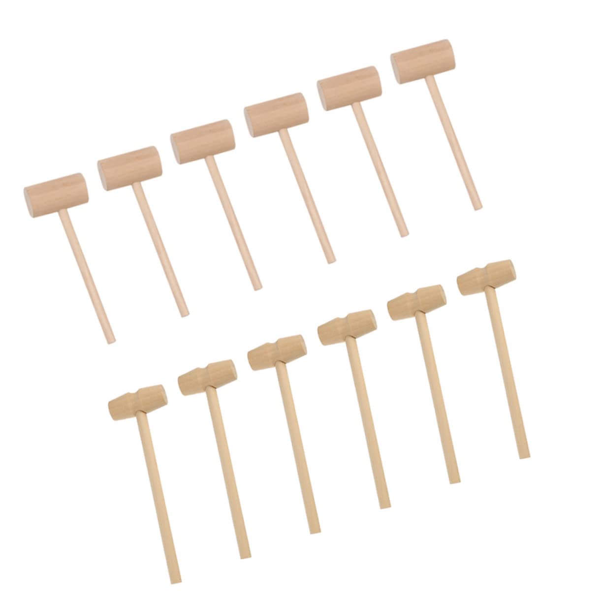 BRIGHTFUFU 20Pcs Solid Mini Hammers Mallet for Cake Decorating Home Use Play for Crab Opening Pounding Includes Hammers