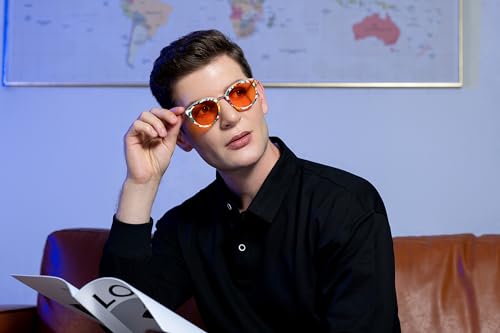 Image of 99.9% Blue Light Blocking Glasses, AR Coating, Computer Screens Gaming for Men Women, Stop Eyestrain, Better Sleep