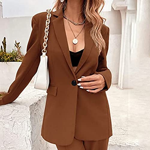 Women Blazer Business Long Business Suit Jackets Long Sleeve Plaid Lapel Collar Jacket Blazers for Women Dressy3