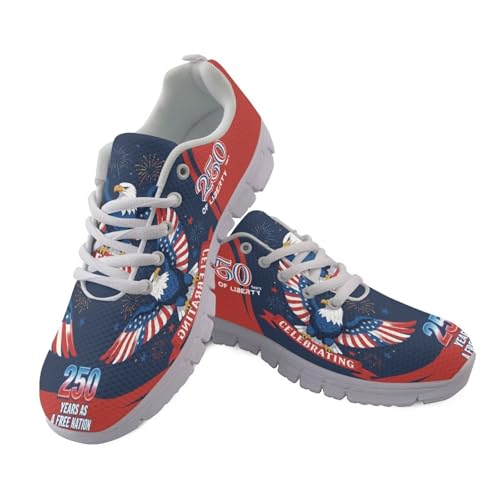 Image of GIFTPUZZ Mens Lace Up Athletic Trainers Running Sneakers Wedge Breathable Gym Lightweight Sports Tennis Shoes