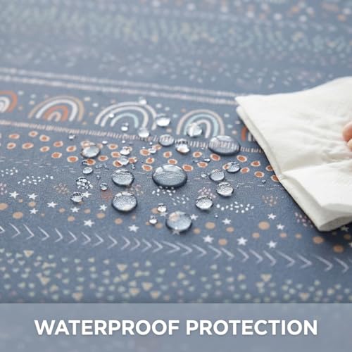 Image of Splat Mat for Under High Chair, Waterproof Washable High Chair Floor Mat