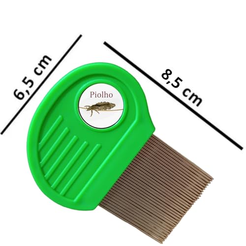 Kit Piolho Combate Piolhos e Lêndeas M Mari's Terapia Capilar + Pente Fino Aço Inox Shampoo Condici