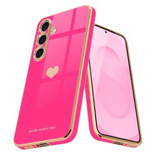 Teageo �K�p Samsung Galaxy S25 Plus �P�[�X�Ή� ������ ���� ���S�̌` ���b�L���H�ی�P�[�X ���^ TPU ���C�����X�[�d�Ή� ���ɋ��� �ϏՌ� �����h�~ �d�b�J�o�[ Samsung Galaxy S25 Plus�p �X�}