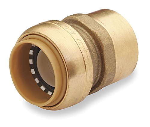 Adaptador recto FNPT Sharkbite U094LF con rosca hembra de 2,54 cm para conector de tubería